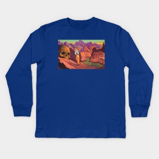 Isaa And the Giant's Head by Nicholas Roerich Kids Long Sleeve T-Shirt